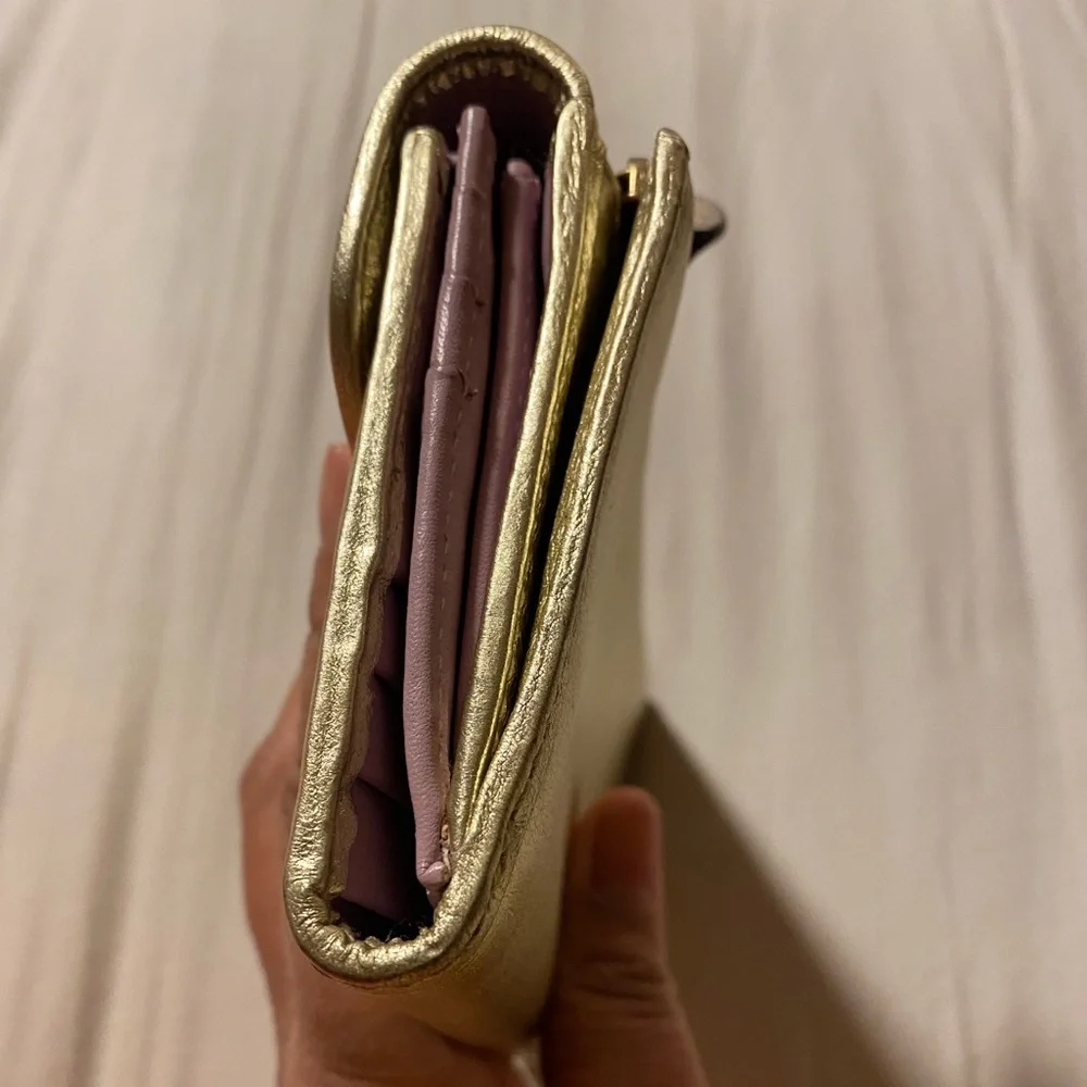 Coach Y2K Legacy Turnlock Wallet, Gold